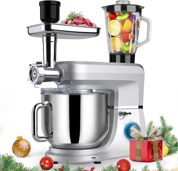 5.5L Multi-Function Kitchen Machine 5-in-1 Dough Mixer Food Processor Electric Mixer (220V) with Meat Grinder/Juicer Function